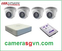 Trọn bộ 4 camera IP HIKVISION DS-2CD1321-I